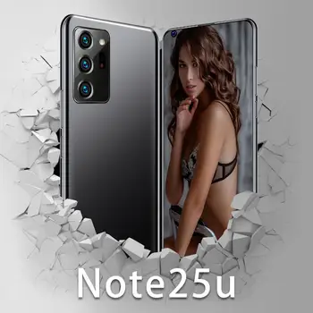 7.7 Pulgadas Note25U Global de la Versión 4G LTE Smartphone 256G ROM 8G de RAM Deca Núcleo 6800mAh de IDENTIFICACIÓN facial Desbloqueado Android 10.0 Teléfono Móvil