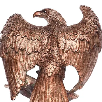 Creativo Águila Adornos De Propagación De Las Alas De Águila Trofeo Figurillas De Artesanías Hogar Decoración De La Oficina De La Resina De Los Animales En Miniatura Modelo De Regalos