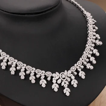 TIRIM Dubai de Lujo Elegante de la Novia del Collar de la Conjunto de las Mujeres Zirconia Cúbico de la Boda Conjuntos de Joyas Para Novias Accesorios jewelri