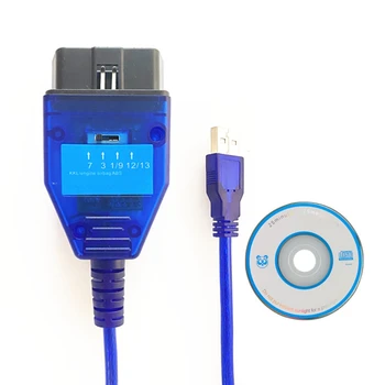 OBD2 USB de Coche de Auto Diagnóstico Cable con interruptor de Interfaz USB FTDI FT232RL/RQ Chip para VAG para Fiat KKL Coche Ecu Herramienta de Escáner