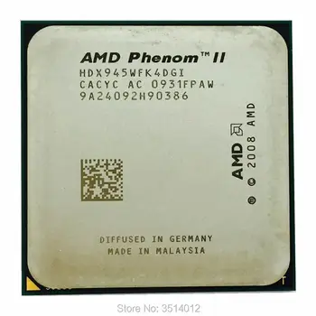 AMD Phenom II X4 945 95W 3.0 GHz CPU Quad-Core Procesador HDX945WFK4DGM/HDX945WFK4DGI Socket AM3