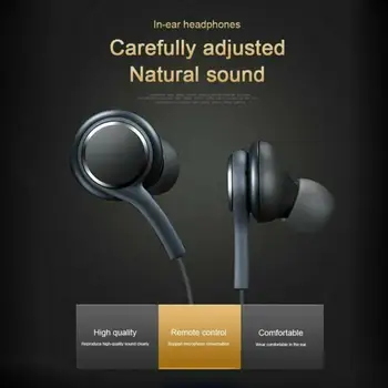 3.5 mm Cable de los Auriculares In-ear por Cable Con Control de Volumen del Micrófono de los Auriculares Estéreo Deporte Auriculares para Samsung Galaxy S10 S9 S8 S7