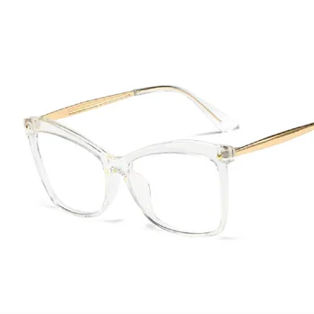 Vintage Gafas de Prescripción de Marcos de Anteojos Transparentes Remaches TR90 Miopía Gafas Azul Rojo Tonos Oculos De Grau Feminino