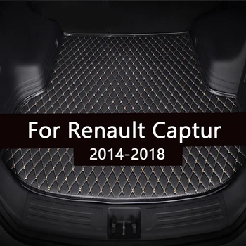 Coche del tronco de la estera para Renault Captur 2016 2017 2018 carga forro de alfombra interior de los accesorios de la cubierta