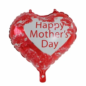 10pcs de 18 pulgadas del día de la madre el Amor en forma de corazón de Mamá globos español feliz día de la madre papel de Aluminio globo madre festival de globos