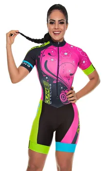 2020 Pro Equipo de Triatlón Traje de las Mujeres Jersey de Ciclismo Skinsuit Mono Maillot Ciclismo ropa Ropa ciclismo conjunto rosa almohadilla de gel