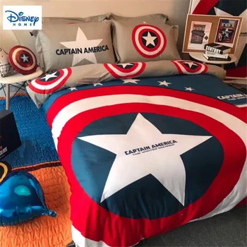 Disney marvel los vengadores ropa de cama 3d consolador conjunto de una sola reina, rey de tamaño chico adulto los Vengadores regalo funda de edredón de fundas de almohada