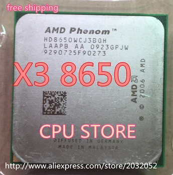 AMD Phenom X3 8650 x3 8650 Triple Core de 2.3 GHz de Procesador Socket AM2/AM2+ 940 pines de la cpu, 95W L3=2M(trabajo Libre de gastos de Envío)