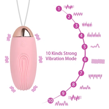 VATINE Control Remoto Inalámbrico Vibrante Huevos 10 Velocidades Estimulador de Clítoris punto G Vibradores Juguetes Sexuales Para Mujeres