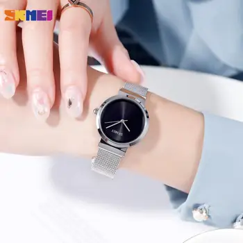 SKMEI Simple Movimiento de Cuarzo de Japón Femenino Reloj de Señoras Impermeable reloj de Pulsera reloj mujer las Mujeres de las Niñas Relojes 5 Tipos de Colores