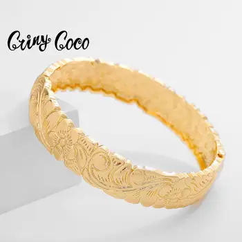 Cring Coco Grande de Oro Brazaletes para mujeres Mujeres de Lujo de la Marca de la Declaración de la Joyería de la Vendimia Brazalete de Metal de la Pulsera de la Fiesta de la Boda de 2020