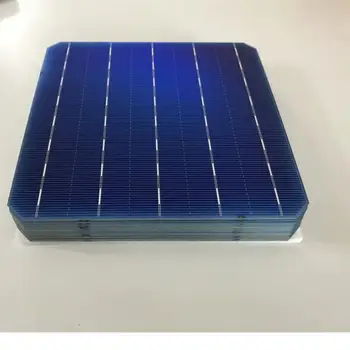 100pcs solares monocristalinos de células 5.131 W 0,5 V 21% de alto Grado de eficiencia de Una célula Fotovoltaica 6'x6' para el mono panel solar de silicio