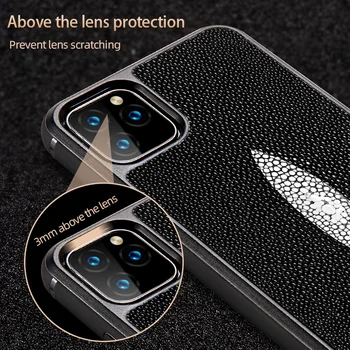 Genuino Raya de Cuero 360 Completo de protección de la caja del teléfono Para el iPhone 12 Mini 12 Max Pro 11 Pro Max X XS XS Max XR 6 6s 7 8 plus