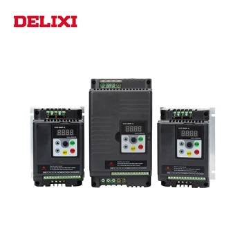 DELIXI convertidor de frecuencia 220V de entrada 380V de salida 0,75 KW 1,5 KW 2,2 kw 3kw para el motor de accionamiento 50 60HZ variador de frecuencia