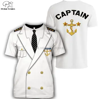 Unisex Capitán de Disfraces de anime Cosplay Camisetas Prisionero Payaso Esmoquin Tee Hombre Vaquero Pirata, Payaso Piloto Uniforme de la Policía de Carnaval