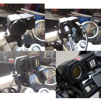 Kebidu toma de corriente Usb para la Motocicleta de Moto de 12 V Encendedor de Cigarrillos de 5V USB Puerto de Alimentación Adaptador de Corriente Cargador de Buena Calidad