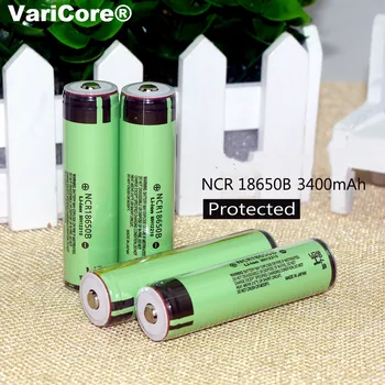 VariCore Protección Original NCR18650B 18650 li-ion Recargable de la batería de 3400 mAh 3.7 V con PCB Para Panasonic ordenador Portátil de la ues