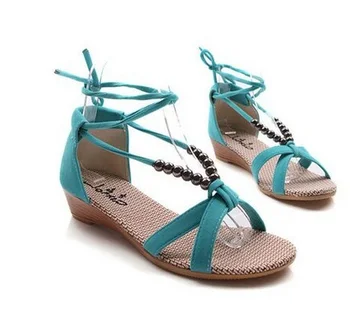 Envío rápido de Promoción de Venta 0-3cm de Zapatos de las Señoras de Más el Tamaño de los Zapatos de las Mujeres Sandalias de Sapato Feminino Estilo de Verano Chaussure Femme 35-40