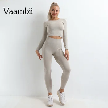 La mujer camisetas Pantalones de Yoga de las Damas de Talla grande Ropa 2 Pieza sin costuras Conjunto de Chándal de 2020 Deporte Femenino las Mujeres de Ropa Deportiva