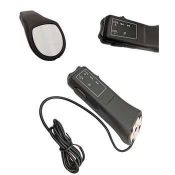 DVD ABS Coche Ligero de Navegación Multi-funcional de Sonido Accesorios de Cableado del Controlador de Dirección Botón de la Rueda Modificado Universal