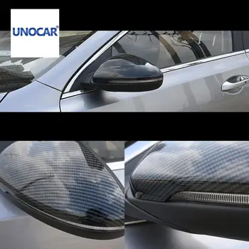 Estilo de coche Para KIA K3 2019 modificado de fibra de carbono forrado de espejo retrovisor cubierta protectora revertir la cubierta del espejo de moldeo modificado