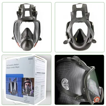 Original 6800 respirador de máscara de gas de protección de la Marca respirador de máscara contra Orgánica de gas
