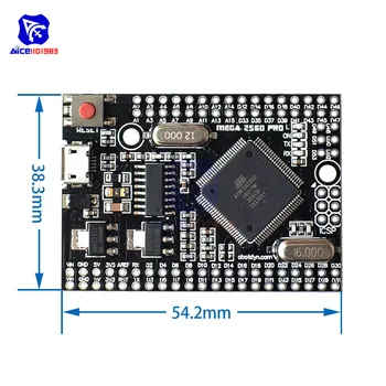 MEGA2560 PRO INCRUSTAR Micro USB Adaptador de la Junta de Desarrollo CH340G ATMEGA2560-16au mega para Arduino ATmega2560 Módulo de Expansión con Pin