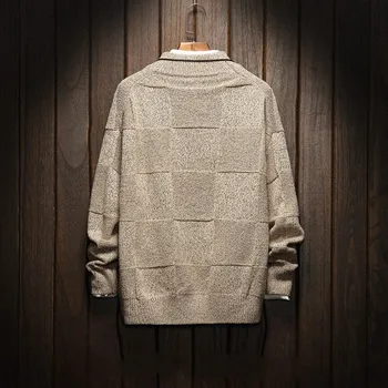 Suéter para hombre Otoño Invierno Ropa de 2020 Pullover Más el Tamaño 5XL Casual Estándar Diseñador de Jerséis de Hombre de Manga Larga Prendas de punto, Tops