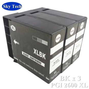 BKx3 Pigmento Compatible cartucho de Traje para PGI2600 , PGI-2600XL Traje Para Canon MAXIFY IB4060 MB5060 MB5360 etc