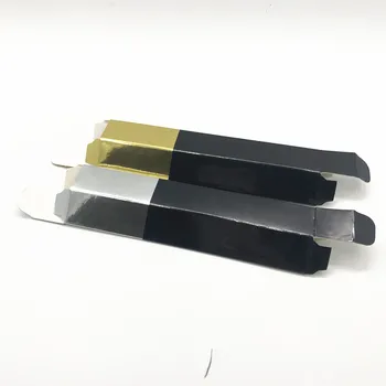 12.3 cm*1.8 cm*1.8 cm Vacío Negro Brillo de Labios de Papel de la Caja de Embalaje de Oro,Plata, Cosmética de Papel de la Caja de Embalaje para lipgloss Tubo