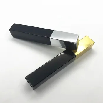 12.3 cm*1.8 cm*1.8 cm Vacío Negro Brillo de Labios de Papel de la Caja de Embalaje de Oro,Plata, Cosmética de Papel de la Caja de Embalaje para lipgloss Tubo