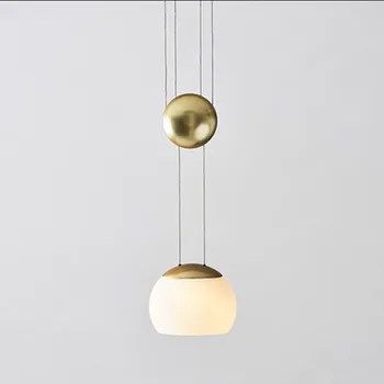 Posmoderno Nórdicos Diseñador Restaurante Sala de estar cuarto de Hotel de Estudio Creativo Simple de la Mesilla de Levantar Bola de Cristal colgante de las luces