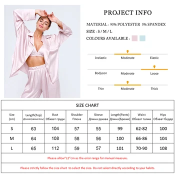 HiLoc 2021 primavera de Satén ropa de dormir de las Mujeres Pijama Hogar Sólido Conjunto de Traje de Mujer Pijamas Suelto Basic Set de Dos piezas Elegante juego de Sala de estar