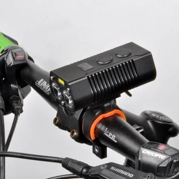 Bicicleta de Luz de la Bicicleta USB Recargable de LED Conjunto de Ciclo de Montaña Frente Faro de luz de la Linterna