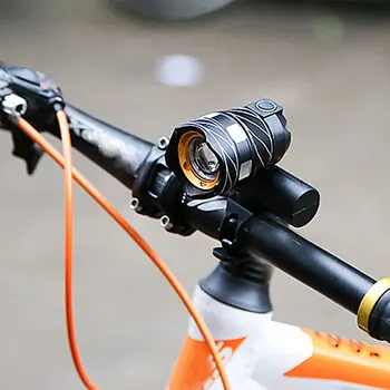 Caliente 15000LM XML T6 Zoomable LED Luz de la Bicicleta de la Bici Frontal de la Lámpara de la Antorcha Linterna Con USB Recargable Incorporada de la Batería