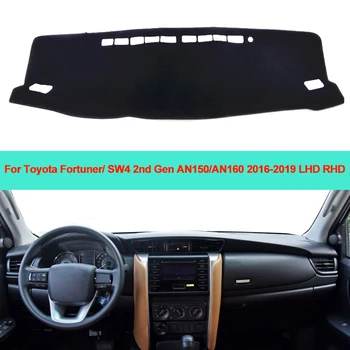 Coche Interior de la Cubierta del Panel Dash mat Alfombra Cojín de Sol a Sombra Para Toyota Fortuner / SW4 2ª Generación de la AN150/AN160 2016 2017 2018 2019