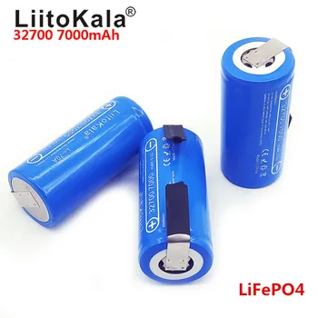 2020 LiitoKala 3.2 V 32700 7000 mAh de Alta Potencia de la Batería de 6500 mAh LiFePO4 35A 55A Continua Descarga de la Batería + Níquel Hojas