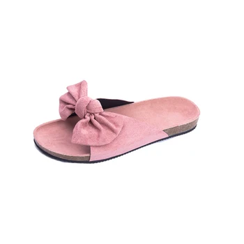 Las mujeres sandalias de suela de goma dedo del pie abierto el arco de zapatillas de imitación de cuero cómodos zapatos al aire libre para las mujeres