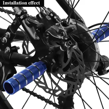 1 Par antideslizante de Aluminio de Aleación MTB Bicicleta de Pedal de Bicicleta Delante del Eje Trasero, estriberas BMX Reposapiés Palanca Cilindro Accesorios de Moto