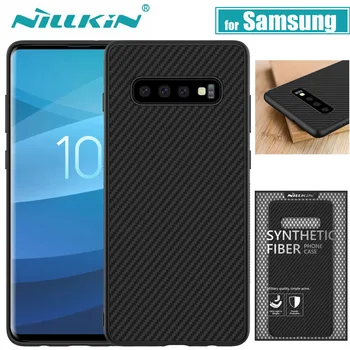Para Samsung Nota 9 8 Cubierta de la funda Nillkin de Carbono Fibra Sintética Duro de la PC Completa de la Cubierta del Caso para Samsung Galaxy S10 S9 Más S10e Funda