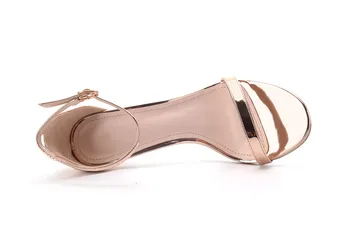Las mujeres Sandalias Zapatos de Verano de Oro de la PU de Cuero Sexy zapatos de Tacón Alto Sandalias de Fiesta Zapatos de Mujer de Mujer Sandalias de Gladiador de Finos Tacones K-155