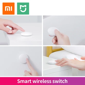 Xiaomi Mijia Smart Switch Inalámbrico Zigbee Smart Home Accesorios para el Dispositivo Mihome Centro de Control de Trabajar con Mi Casa de la Aplicación de Puerta de enlace