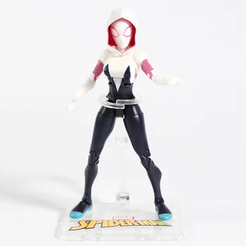 Spiderman En la Araña Versículo Millas Morales Gwen Stacy Hombre Araña 2099 PVC Figura de Acción de Juguete de 6 Tipos de