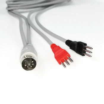 Infrarrojos Cable de Electrodo con 5 Núcleos Conector de EMS Electrodos Conecte la Línea de 3 pines Theromal Terapia Cómplice de la Almohadilla de la Salud del Cuerpo