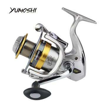 Yumoshi de Pesca Spinning Carrete de Metal Cuerpo principal 13BB+1 pesca Carrete de 5.5:1 XS 1000-7000 de la Serie de la Pesca de la Rueda Carretilha Carretes de pesca
