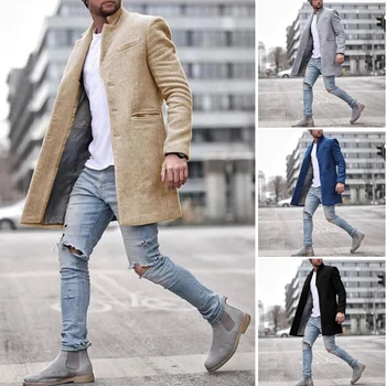 ZOGAA de Marca para hombre de la capa 2020 Casual abrigo de 4 colores de hombres abrigos formales de invierno para hombre de abrigo chaqueta de más tamaño S-3XL ping