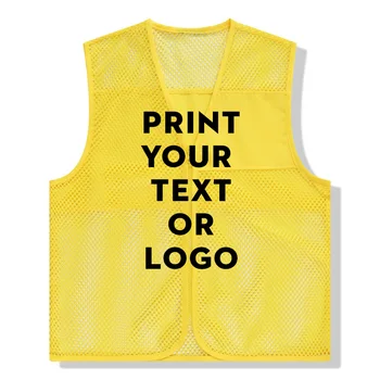 2019 Verano Unisex Costomized Publicidad Camisetas de Impresión de Prendas de vestir Logo/Texto de Hombres y Mujeres Transpirable Sólido Personized Chaleco