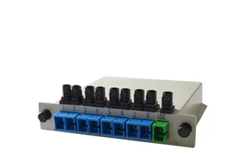 10pcs SC/UPC Mini PLC 1X8 divisor de la Fibra Óptica Caja de PLC 1x8 separador de Fibra de FTTH PLC Splitter Box Único Modo de