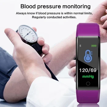 Super Inteligente de Pulsera de los Hombres de la Actividad de Fitness Tracker Bluetooth Inteligente Reloj Monitor de Ritmo Cardíaco Impermeable de los Niños de la Pulsera para las Mujeres