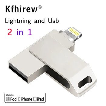 2019 Nuevo iOS Unidad Flash Usb Para el iPhone/iPad USB Stick pen drive Para iPhone6 7 8 X XS XR Pendrive de 128 gb de Disco En Clave